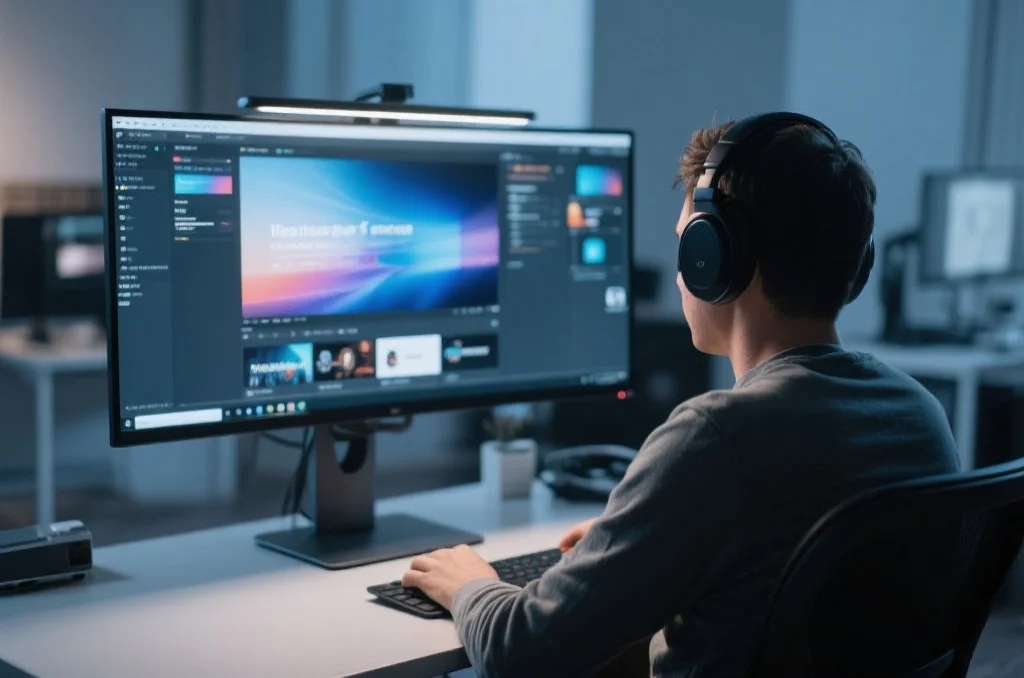 用户在桌面电脑上享受新币2的沉浸式娱乐体验